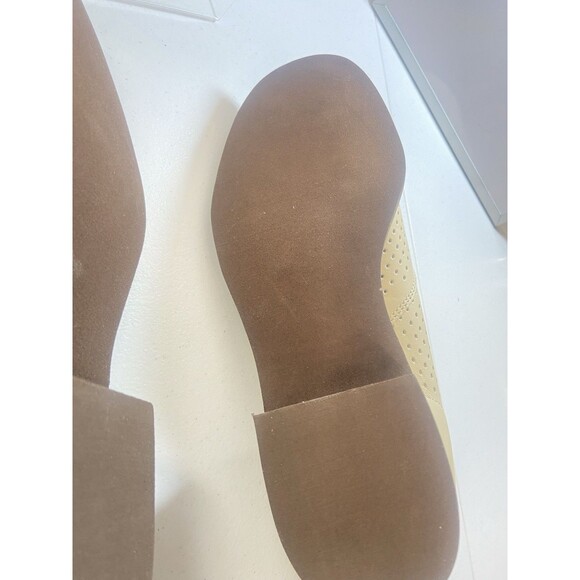 Hush Puppies Mens Perforated Leather Slip On Loafers Bone Size 9 - Picture 15 of 16